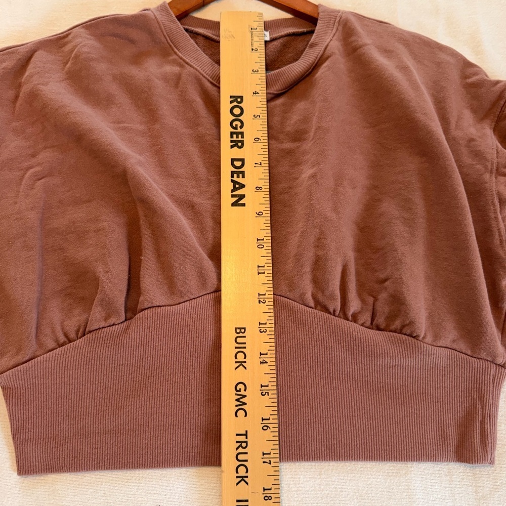 And Now This Cropped Sweatshirt XL Cozy Lounge‎ Athleisure Soft Girl - Picture 6 of 9